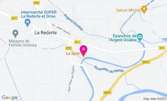 Localisation Restaurant  La Table de Riquet