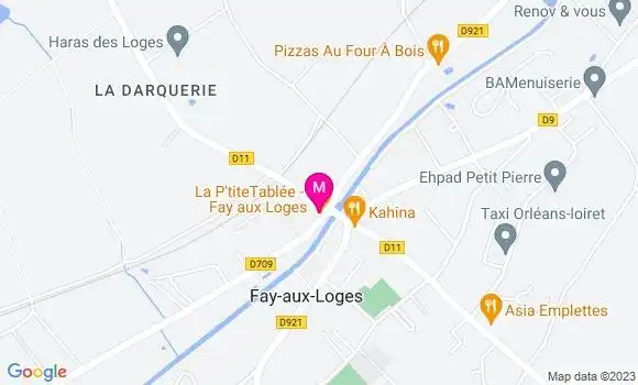 Localisation Restaurant  La P