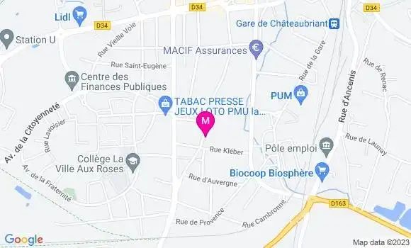 Localisation Pizzeria L