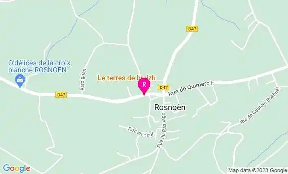 Localisation Restaurant Bar Le Terenez