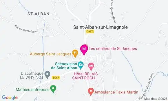 Localisation Restaurant  Le Gévaudan