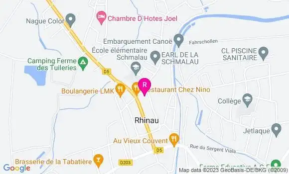 Localisation Restaurant  Chez Nino