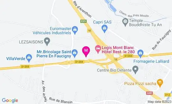 Localisation Restaurant Grill Courtepaille