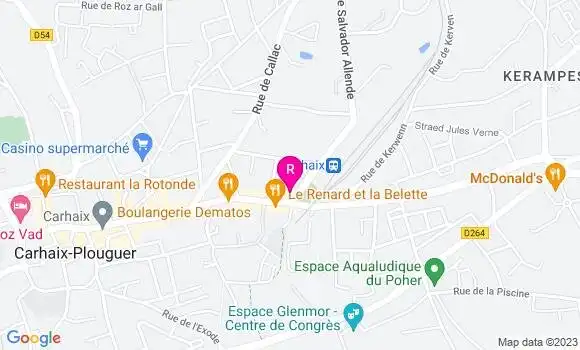 Localisation Pizzeria La Loco
