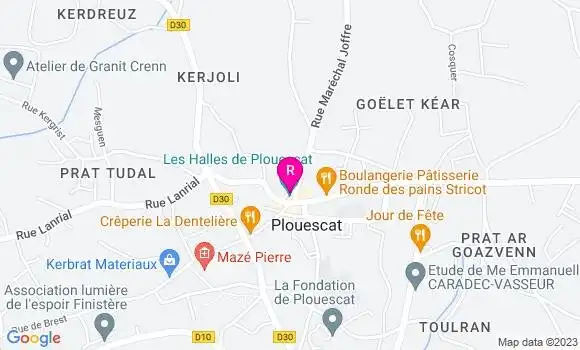 Localisation Le Restaurant des Halles