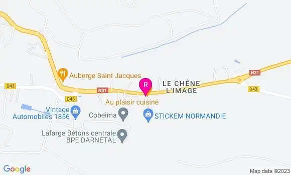 Localisation Restaurant  Au Plaisir Cuisiné