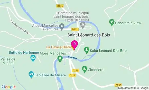 Localisation Restaurant  La Cave à Bière