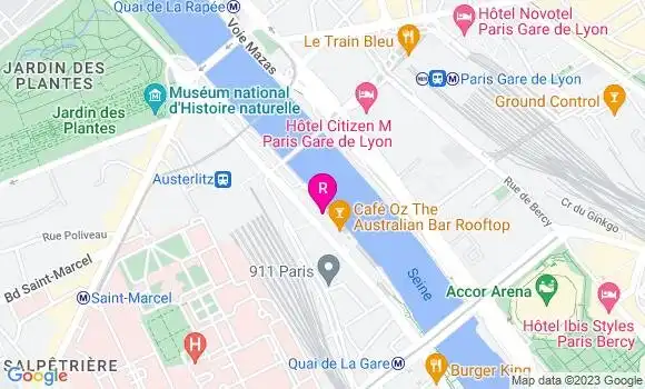 Localisation Restaurant  Scène sur Seine
