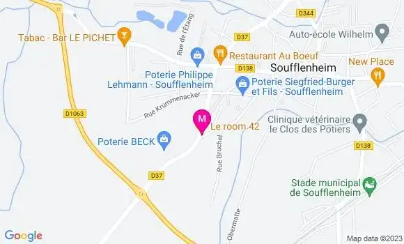 Localisation Restaurant Bar Le Room 42