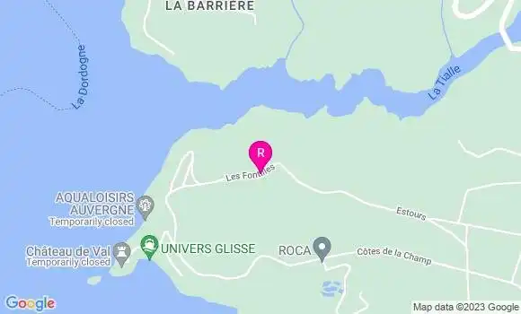 Localisation Restaurant  Relais Valcastel
