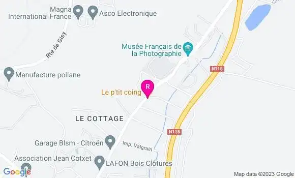 Localisation Restaurant  Le P