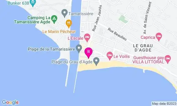 Localisation Brasserie du Front de Mer