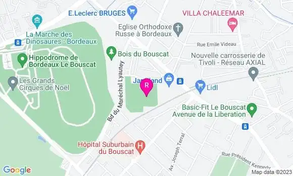 Localisation Restaurant du Stade Bordelais