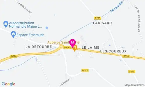 Localisation Auberge Saint Michel