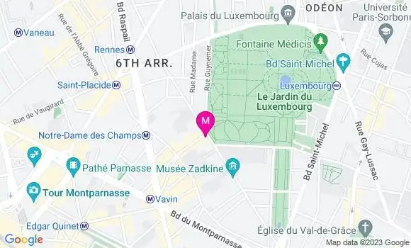 Localisation Restaurant  Le Guynemer
