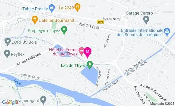 Localisation Kebab des Lacs