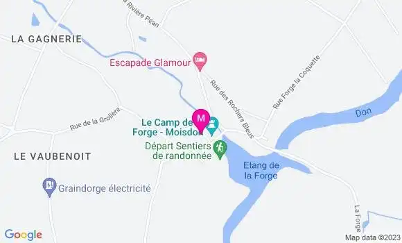 Localisation Pizzeria Les Forges