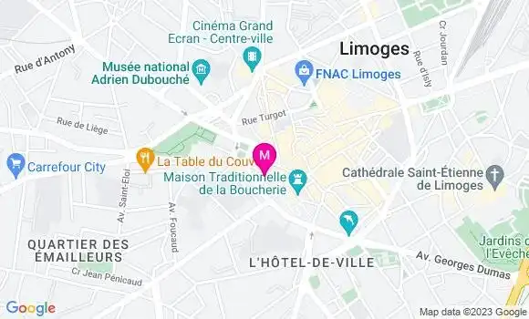 Localisation Restaurant  Au Coin des Halles