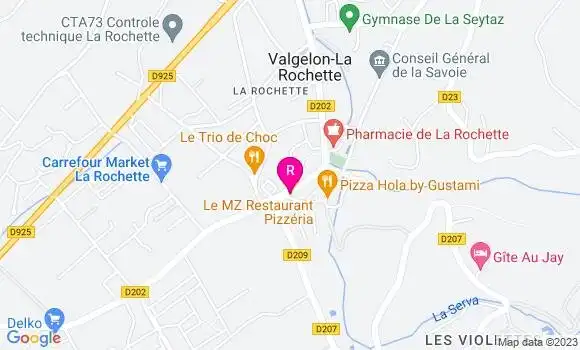 Localisation Pizzeria Le Mz