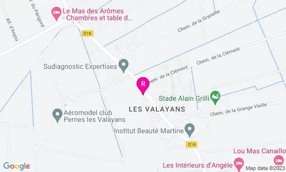 Localisation Restaurant Bar Le Relais des Garrigues