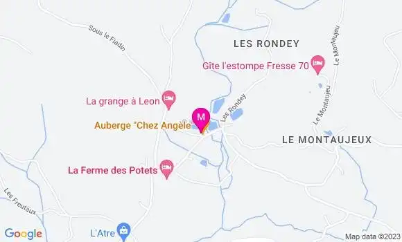 Localisation Auberge Chez Angèle
