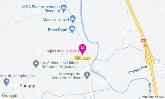 Localisation Restaurant Hôtel Le Dahu