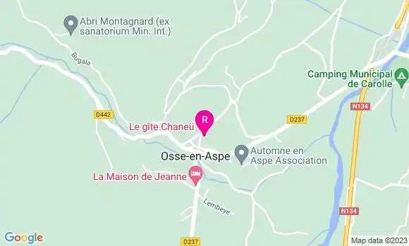 Localisation Restaurant  Le Gîte Chaneü