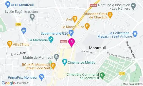 Localisation Restaurant  Mojo