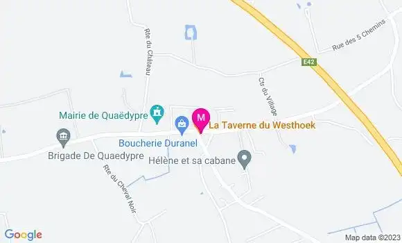 Localisation La Taverne du Westhoek