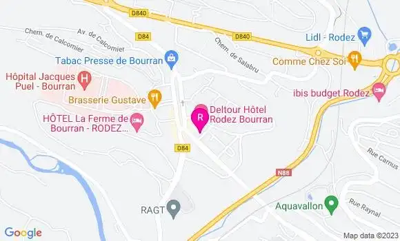 Localisation La Crêperie Bleue