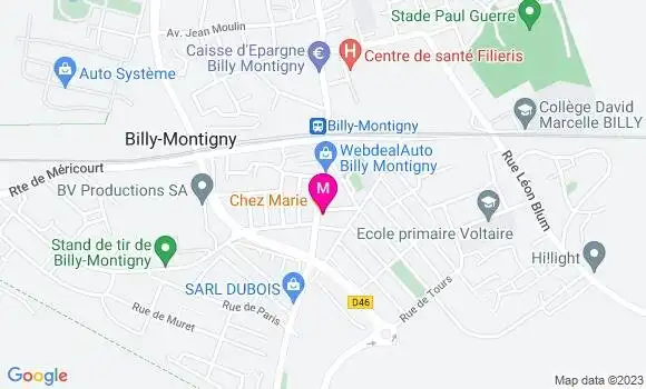 Localisation Restaurant  Chez Marie