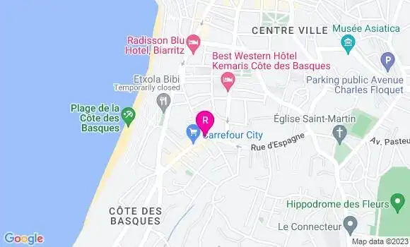 Localisation Restaurant Bar Chéri Bibi