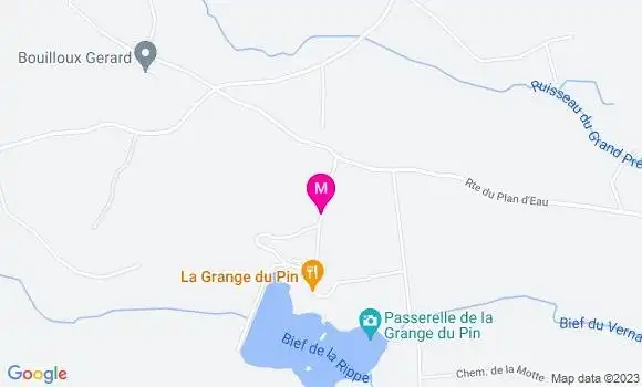 Localisation Restaurant  La Grange du Pin