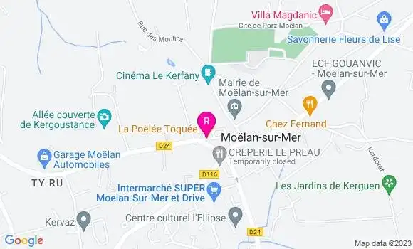 Localisation Restaurant  La Poëlée Toquée