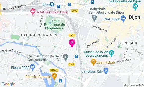 Localisation Restaurant  En Face la Cité
