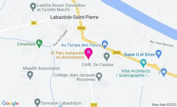 Localisation Restaurant  Al Pais