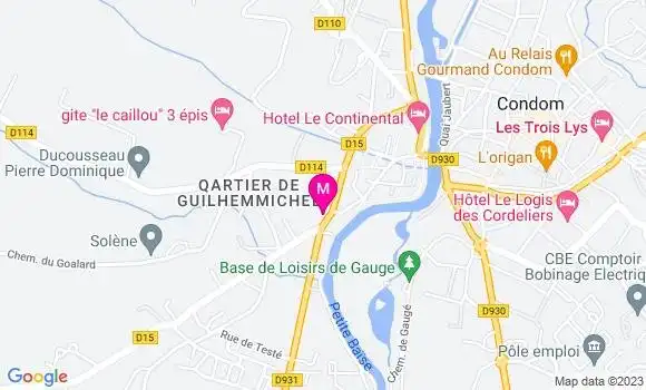 Localisation Restaurant  Le Sarment