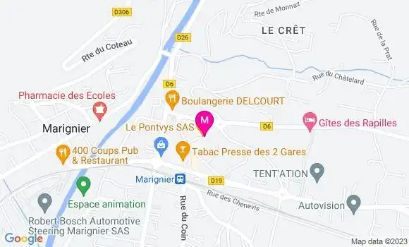 Localisation Restaurant  Le Pontvys