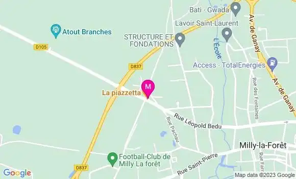 Localisation Restaurant Italien La Piazzetta