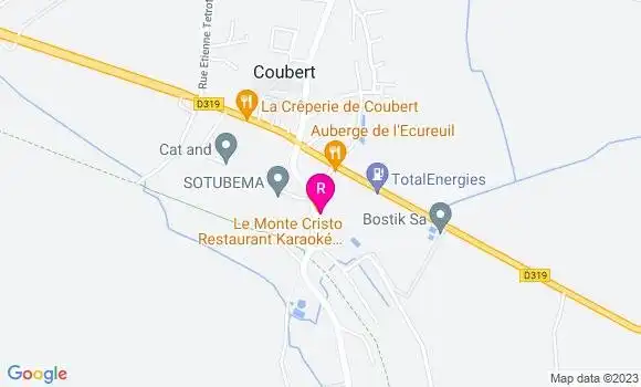 Localisation Restaurant  Le Monte Cristo