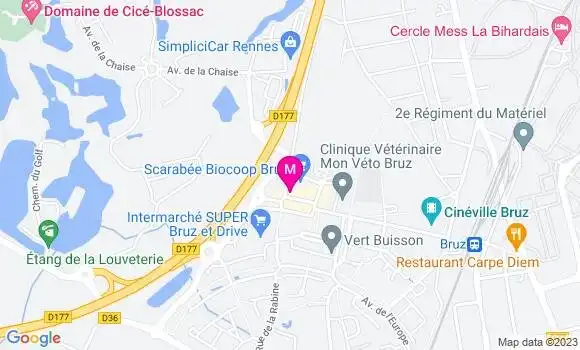 Localisation Pizzeria La Verrière