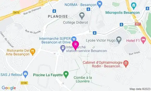 Localisation Restaurant  La Cassiniére
