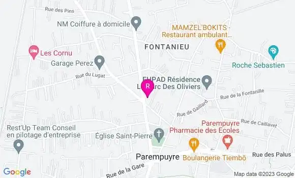 Localisation Pizzeria La Pizz