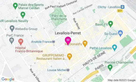 Localisation Pizzeria La Romana