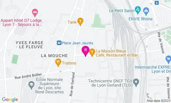 Localisation Restaurant  Aux Trois Dés