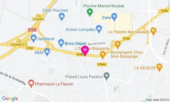 Localisation Restaurant  Cafe des Transports