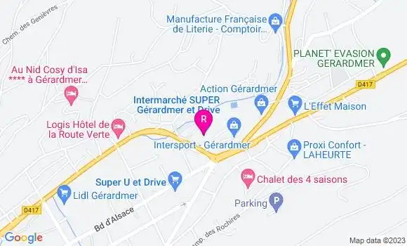 Localisation Restaurant  La Fabrique