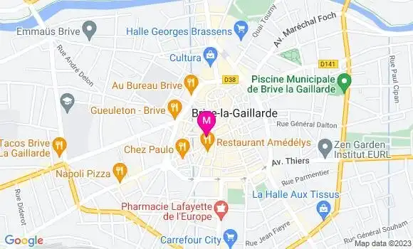 Localisation Restaurant  Le Chantilly