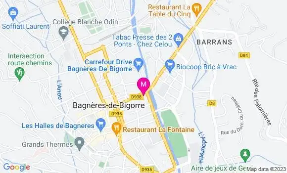Localisation Restaurant  L