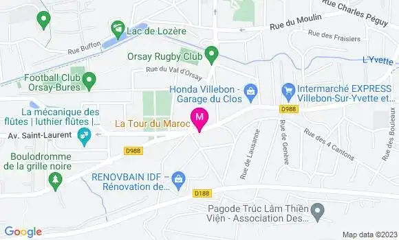 Localisation Restaurant Marocain La Tour du Maroc